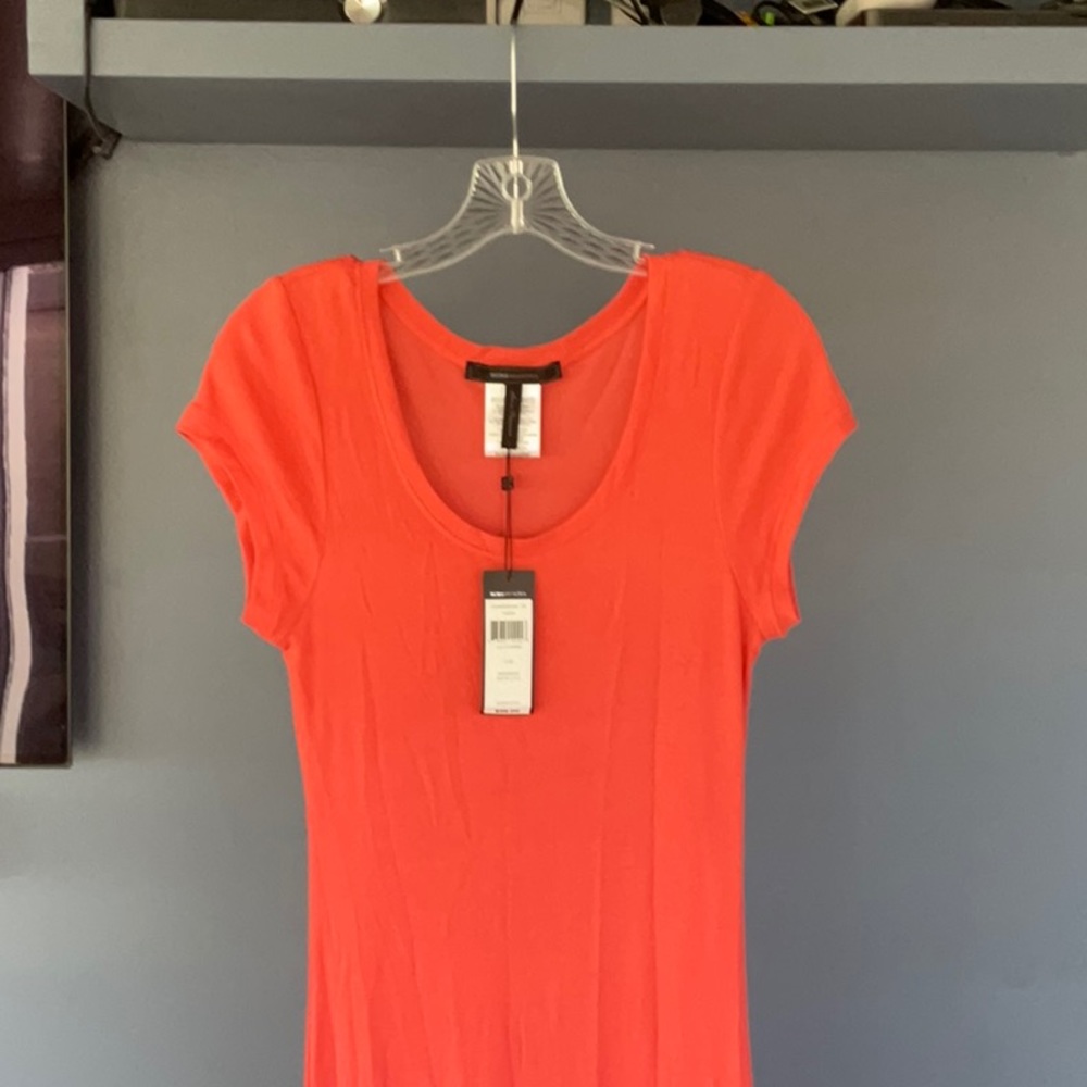 COPY - BCBGMAXAZARIA Orange ribbed maxi dress, New With Tags!   Size Large